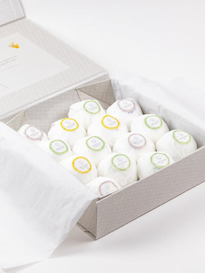 Bulk - 100 Natural Vegan Mix scents Bath Bombs - White